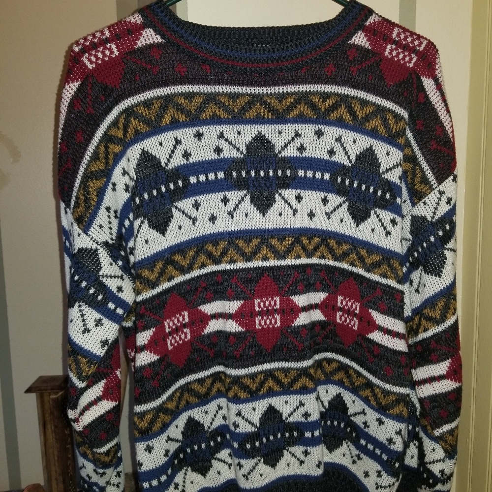 Vintage multicolor sweater Trend Basic